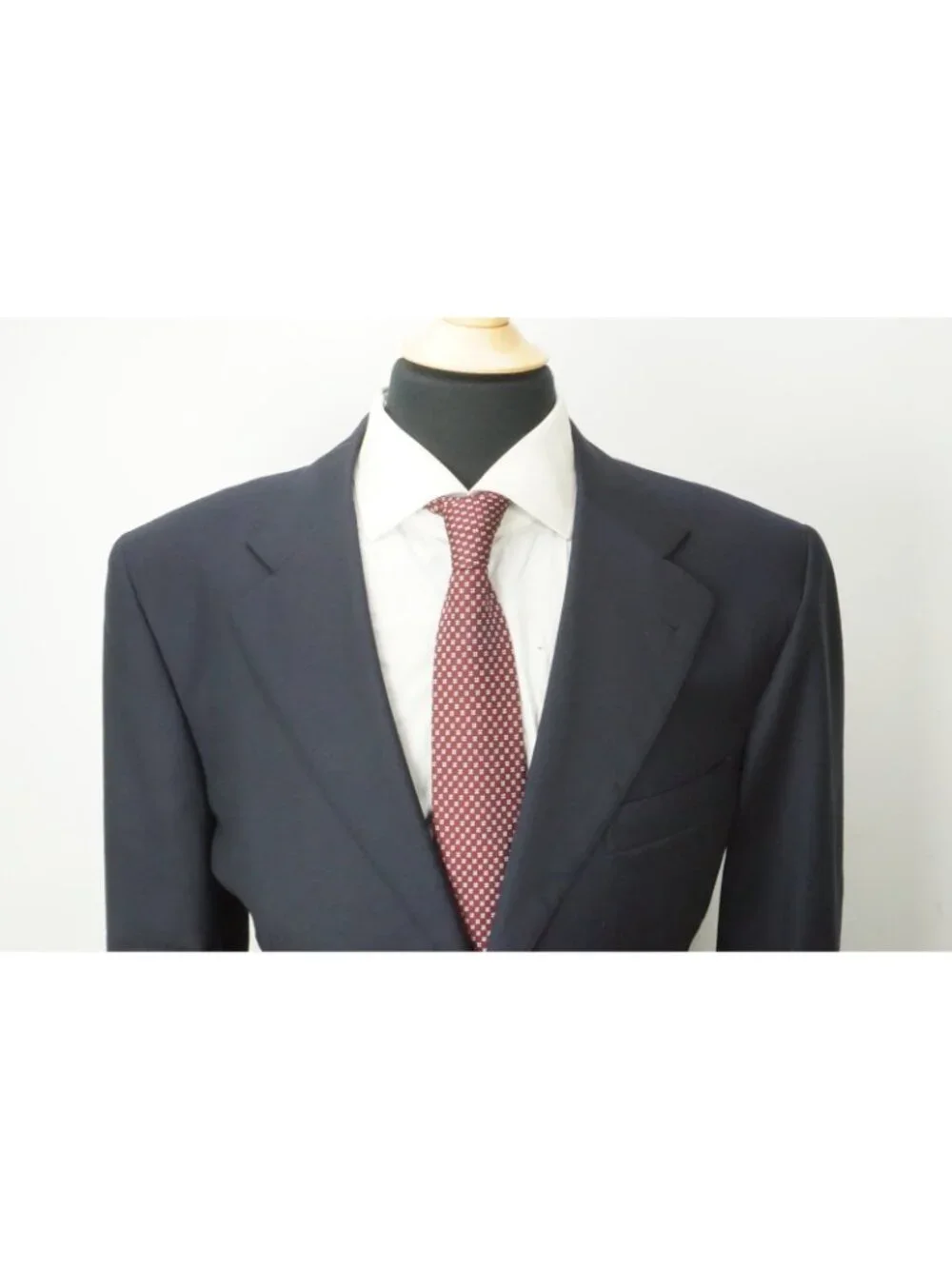 Raffaele Caruso S100s Wool Navy Blue 2Pc Suit Jacket Pant 44R BRAND NEW